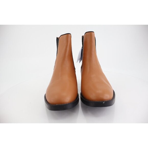 Aerosoles Tropea Chelsea Boot Women Size 8 Brown Faux Leather Pull on Bootie - Picture 2 of 13